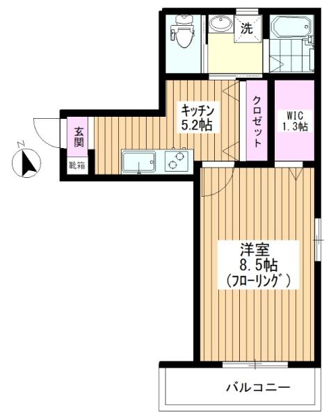 WING北町 間取り
